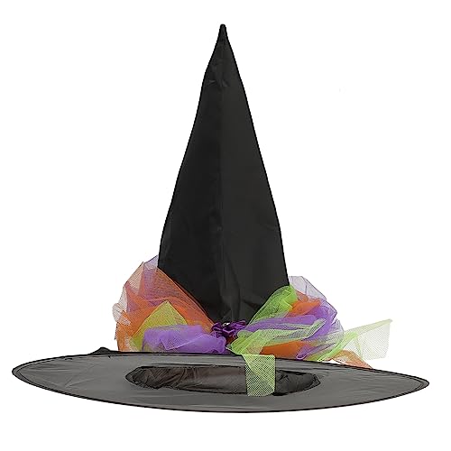 FRCOLOR Hexenhut Damen Lustiger Halloween Hut für Kostümparty Maskerade und Cosplay Elegantes Design Passend für Halloween Dekoration FRCOLOR Hexenhut Damen Lustiger Halloween Hut für Kostümparty Maskerade und Cosplay Elegantes Design Passend für Halloween Dekoration von FRCOLOR