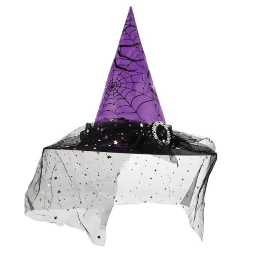 FRCOLOR Hexenhut für Damen Kostüm Hut für Halloween Cosplay und Mottopartys Vielseitig Einsetzbar als Fotorequisite oder Bühnenzubehör FRCOLOR Hexenhut für Damen Kostüm Hut für Halloween Cosplay und Mottopartys Vielseitig Einsetzbar als Fotorequisite oder Bühnenzubehör von FRCOLOR