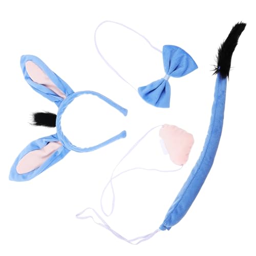 FRCOLOR Hochwertiges Teiliges Donkey Kostüm Set mit Realistischen Ohren Nasen und Fliegenelementen Verstellbarem Stirnband für Halloween Fasching und Kinderpartys FRCOLOR Hochwertiges Teiliges Donkey Kostüm Set mit Realistischen Ohren Nasen und Fliegenelementen Verstellbarem Stirnband für Halloween Fasching und Kinderpartys von FRCOLOR