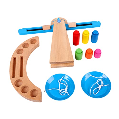 FRCOLOR Holz Balance für Pädagogisches Lernspielzeug Montessori Frühförderung Kognitive Entwicklung Motorische Fähigkeiten Ab Jahren Geeignet von FRCOLOR