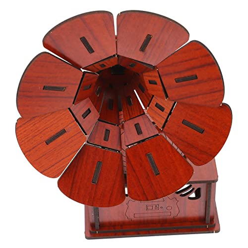 FRCOLOR Holz DIY Puzzle Grammophon Modell Bausatz Pädagogisches Lernspielzeug für Kreativität und Feinmotorik zu Fördern Umweltfreundliches Holzspielzeug Sicher und Langlebig von FRCOLOR