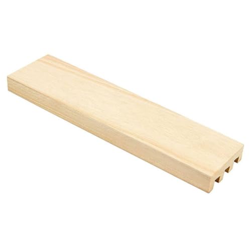 FRCOLOR Holz Domino Halter aus Buchenholz Stabiles Schräges Design für Dominosteine und Karten Langlebiges Organizer Rack Geeignet für Erwachsene und Kreative DIY Spiele von FRCOLOR