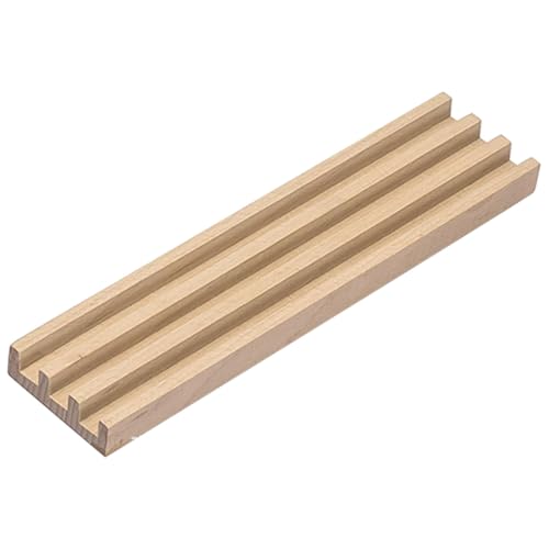 FRCOLOR Holz Domino Halter mit Rutschfestem Boden Schräges Design für Sicht Stabiler Domino Tray Organizer aus Natürlichem Glattem Holz für Brettspiel Zubehör FRCOLOR Holz Domino Halter mit Rutschfestem Boden Schräges Design für Sicht Stabiler Domino Tray Organizer aus Natürlichem Glattem Holz für Brettspiel Zubehör von FRCOLOR