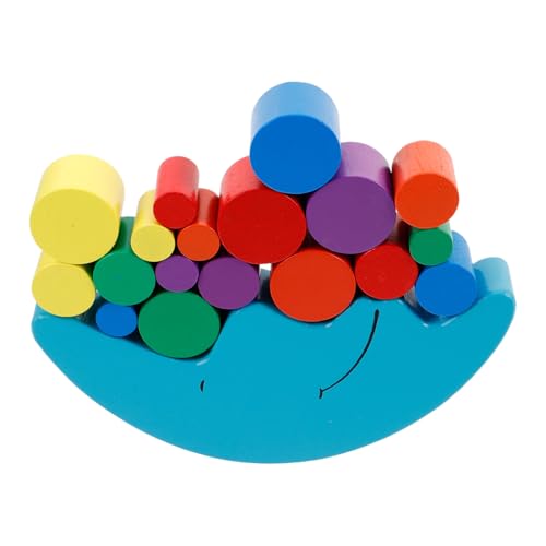 FRCOLOR Holz Farbenfrohes Montessori Lernspielzeug Fördert Hand Auge koordination und Konzentration Robustes Pädagogisches Stapelspiel für Ab Jahren Zufällige Farbe Zufällige Farbe von FRCOLOR