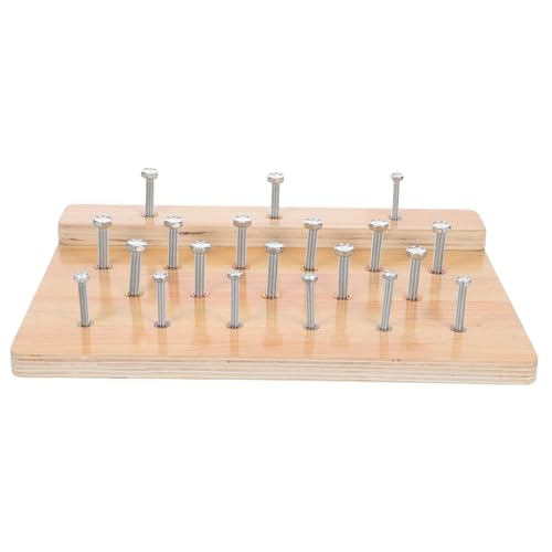 FRCOLOR Holz Finger Rehabilitationsbrett zur Stärkung der Fingerfertigkeit und Hand Auge Koordination Vielseitiges Therapie und Trainingsbrett für Rehabilitation und Zuhause von FRCOLOR