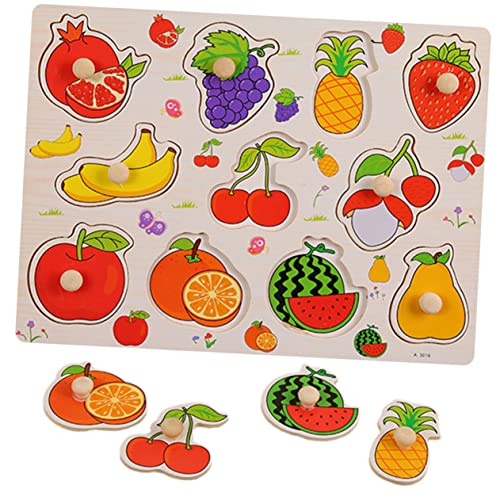 FRCOLOR Holz Früchte Handgreifbrett für Kleinkinder Lernspielzeug zur Form und Farbenerkennung Sicher und Lehrreich Fördert Kreativität und Hand Augen Koordination FRCOLOR Holz Früchte Handgreifbrett für Kleinkinder Lernspielzeug zur Form und Farbenerkennung Sicher und Lehrreich Fördert Kreativität und Hand Augen Koordination von FRCOLOR