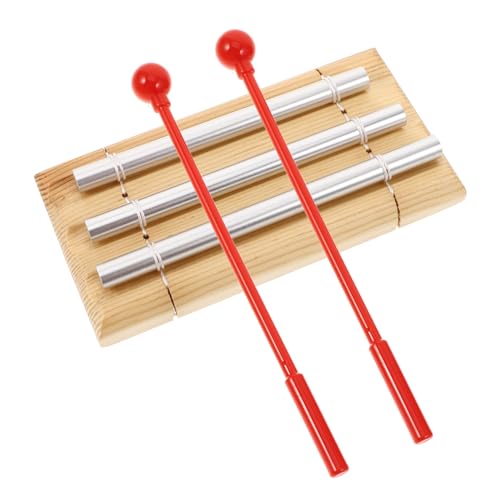 FRCOLOR Holz Glockenspiel Dreiton Klangstab mit Schlägel Sicheres Langlebiges Orff Instrument für Anfänger Musikalisches Lernspielzeug für Yoga Meditation Klassenzimmer Frühe von FRCOLOR