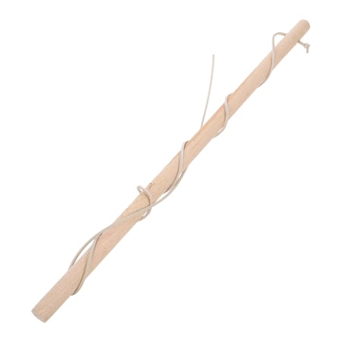 FRCOLOR Holz Kreiselspielzeug für Senioren und Handgefertigt Nachhaltiges Material Einfache Bedienung Montessori Motorikförderung Weißer Eschenstab mit Band Feinmotorische Koordination von FRCOLOR