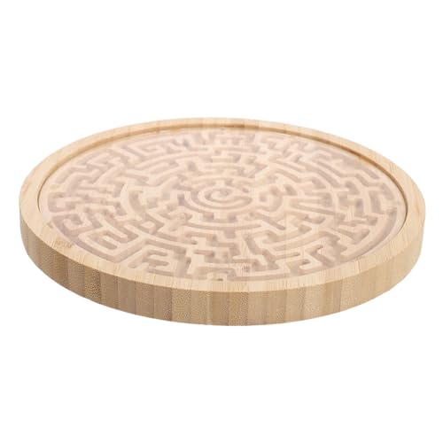 FRCOLOR Holz Labyrinthspiel für Rundes Maze Board mit Beweglichen Perlen Pädagogisches Puzzle zur und Balancetraining Tragbares Aktivitätsspiel für Kleinkinder und Familienspaß FRCOLOR Holz Labyrinthspiel für Rundes Maze Board mit Beweglichen Perlen Pädagogisches Puzzle zur und Balancetraining Tragbares Aktivitätsspiel für Kleinkinder und Familienspaß von FRCOLOR
