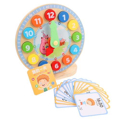 FRCOLOR Holz Lernuhr mit Zahlenfarben für Frühkindliche Bildung Pädagogisches Uhrenspiel Zahlenwahrnehmung Robustes Lernspielzeug für Ab Jahren FRCOLOR Holz Lernuhr mit Zahlenfarben für Frühkindliche Bildung Pädagogisches Uhrenspiel Zahlenwahrnehmung Robustes Lernspielzeug für Ab Jahren von FRCOLOR