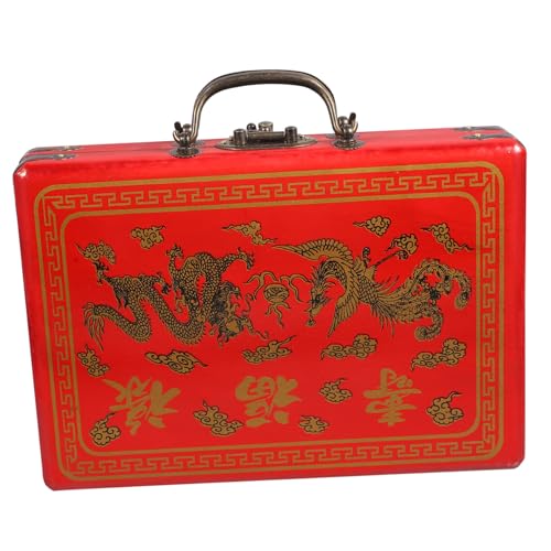 FRCOLOR Holz Mahjong Box mit Griff Retro Mahjong Case Leichte und Praktische Lösung für Unterwegs für Spieleabende und Events FRCOLOR Holz Mahjong Box mit Griff Retro Mahjong Case Leichte und Praktische Lösung für Unterwegs für Spieleabende und Events von FRCOLOR