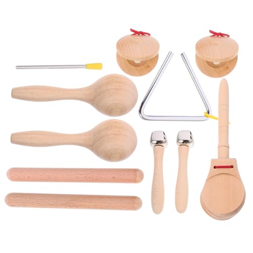FRCOLOR Holz Musikinstrument Set für Teiliges Percussion mit Glocken und Rhythmus Sticks für Vorschule und Musikalische FRCOLOR Holz Musikinstrument Set für Teiliges Percussion mit Glocken und Rhythmus Sticks für Vorschule und Musikalische von FRCOLOR