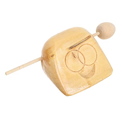 FRCOLOR Holz Percussion mit Schlägel Kleiner Holzfisch für Rhythmusinstrument aus Hochwertigem Holz Pädagogisches Schlaginstrument für Kleinkinder und Vorschulkinder von FRCOLOR