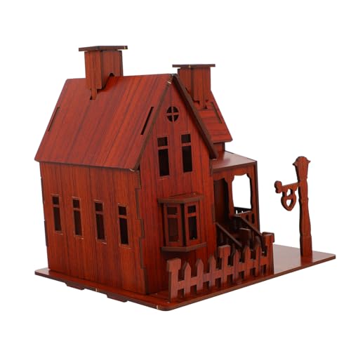 FRCOLOR Holz Puzzle Haus Modell Bausatz Kinderfreundliches DIY aus Umweltfreundlichem Holz Vormontierte Teile Kreative Bastelidee für Erwachsene FRCOLOR Holz Puzzle Haus Modell Bausatz Kinderfreundliches DIY aus Umweltfreundlichem Holz Vormontierte Teile Kreative Bastelidee für Erwachsene von FRCOLOR