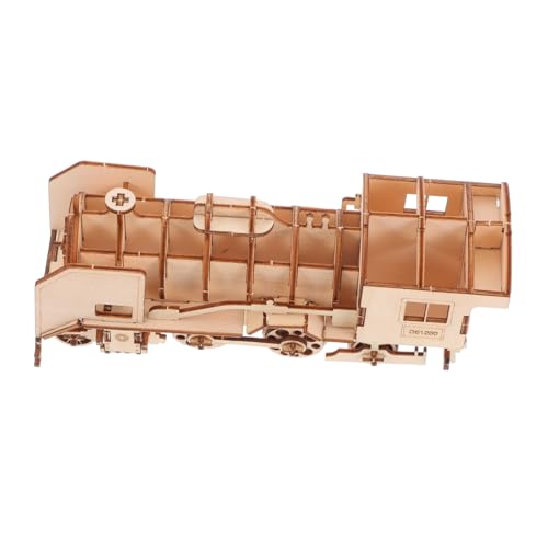 FRCOLOR Holz Puzzle Modell DIY Dampflok Bausatz für Handgemachtes Holzspielzeug Kreativität und Hand Auge Koordination Sicher und Einfach zu Montieren FRCOLOR Holz Puzzle Modell DIY Dampflok Bausatz für Handgemachtes Holzspielzeug Kreativität und Hand Auge Koordination Sicher und Einfach zu Montieren von FRCOLOR