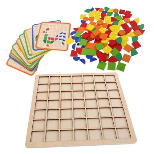 FRCOLOR Holz Puzzle Teile Montessori Geometrische Musterblöcke Sicherer Naturholz Lernspiel für Vorschule Formen Zuordnungsspiel FRCOLOR Holz Puzzle Teile Montessori Geometrische Musterblöcke Sicherer Naturholz Lernspiel für Vorschule Formen Zuordnungsspiel von FRCOLOR