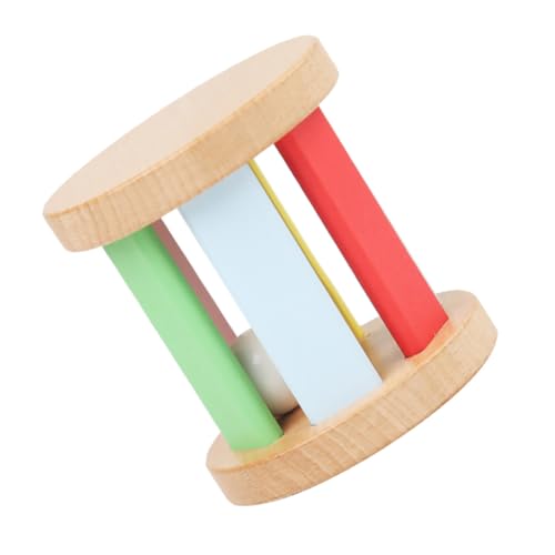 FRCOLOR Holz Rassel für Junge Mädchen Lernspielzeug mit Musik und Farben Greifspielzeug Hand Auge Koordination Montessori Aktivitätsspielzeug von FRCOLOR
