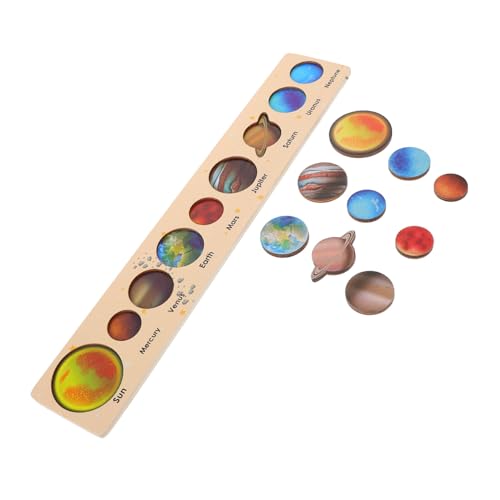 FRCOLOR Holz Sonnensystem Puzzle Montessori Planeten für Kleinkinder Planeten Erkennungsboard Lernspielzeug Weltraum Wissenschaftsspielzeug für Vorschule FRCOLOR Holz Sonnensystem Puzzle Montessori Planeten für Kleinkinder Planeten Erkennungsboard Lernspielzeug Weltraum Wissenschaftsspielzeug für Vorschule von FRCOLOR