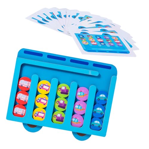 FRCOLOR Holz Sortier und Matching Pädagogisches Farb und Formanpassungsbrett Robustes Montessori Lernspiel für Feinmotorik und Koordination Buntes Klassifikationsspiel von FRCOLOR