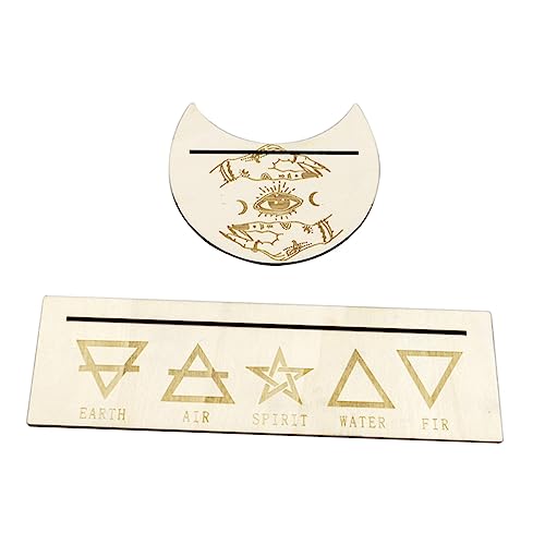 FRCOLOR Holz Tarot Kartenhalter Kreativer Altarständer für Wahrsagung und Meditation Tragbar und Dekorativ für Zuhause Restaurant und Bar mit Feiner Verarbeitung und Details von FRCOLOR