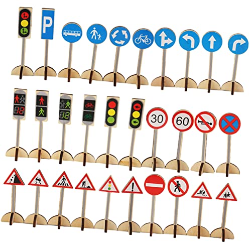 FRCOLOR Holz Verkehrsschilder Teiliges Lernspielzeug für Simulierte Straßenszenen für Junge Mädchen Verkehrserziehung FRCOLOR Holz Verkehrsschilder Teiliges Lernspielzeug für Simulierte Straßenszenen für Junge Mädchen Verkehrserziehung von FRCOLOR