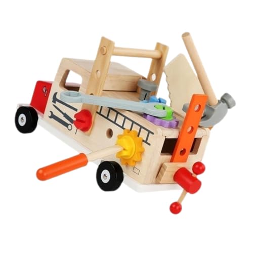 FRCOLOR Holz Werkzeugkasten Set Pädagogisch Teilig Fördert Kreativität und Problemlösung mit Schrauben und Muttern für Vorschulkinder und Fantasievolles Rollenspiel FRCOLOR Holz Werkzeugkasten Set Pädagogisch Teilig Fördert Kreativität und Problemlösung mit Schrauben und Muttern für Vorschulkinder und Fantasievolles Rollenspiel von FRCOLOR