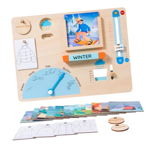 FRCOLOR Holz Wetterstation Lernspielzeug für Vorschulkinder Pädagogisches Puzzle mit Magnettafel Fördert Logisches Denken Hand Auge Koordination und Eltern Junge Mädchen Interaktion als FRCOLOR Holz Wetterstation Lernspielzeug für Vorschulkinder Pädagogisches Puzzle mit Magnettafel Fördert Logisches Denken Hand Auge Koordination und Eltern Junge Mädchen Interaktion als von FRCOLOR