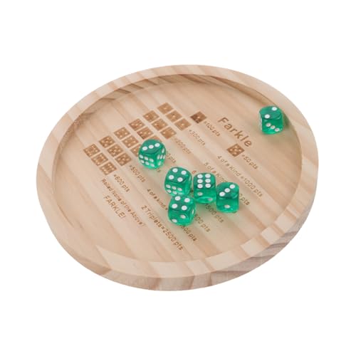 FRCOLOR Holz Würfeltablett mit Würfeln Stabiles Kompaktes Brettspiel Zubehör für Familienabende und Reisen Tragbares Dice Tray mit Praktischem Aufbewahrungsfach für Brettspiele und FRCOLOR Holz Würfeltablett mit Würfeln Stabiles Kompaktes Brettspiel Zubehör für Familienabende und Reisen Tragbares Dice Tray mit Praktischem Aufbewahrungsfach für Brettspiele und von FRCOLOR