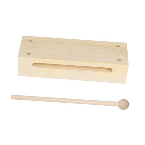 FRCOLOR Holz percussionblock Musikinstrument mit Schlägel Pädagogisches Klangspielzeug für Sicheres Einteiliges Design Fördert Kreativität und Hand Auge koordination Natürlicher FRCOLOR Holz percussionblock Musikinstrument mit Schlägel Pädagogisches Klangspielzeug für Sicheres Einteiliges Design Fördert Kreativität und Hand Auge koordination Natürlicher von FRCOLOR