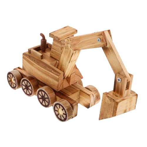 FRCOLOR Holzbagger Spielzeugfahrzeug mit Beweglichen Interaktives Modell für Fördert Kreativität und Motorische Fähigkeiten für Spiel und Sammlung FRCOLOR Holzbagger Spielzeugfahrzeug mit Beweglichen Interaktives Modell für Fördert Kreativität und Motorische Fähigkeiten für Spiel und Sammlung von FRCOLOR