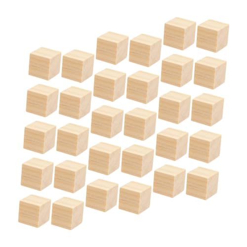 FRCOLOR Holzbauklötze Teilig Kleine Quadratische Bausteine Langlebige Montessori Lernspielzeug für Pädagogische Würfel für Interaktives Eltern Junge Mädchen Spiel und Kreative Bauprojekte von FRCOLOR