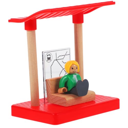 FRCOLOR Holzeisenbahn Zubehör Bahnsteig Holzmodell DIY Spielplatz Zubehör Kompatibel mit Gängigen Holzeisenbahnen zur Feinmotorik und Kreativität FRCOLOR Holzeisenbahn Zubehör Bahnsteig Holzmodell DIY Spielplatz Zubehör Kompatibel mit Gängigen Holzeisenbahnen zur Feinmotorik und Kreativität von FRCOLOR