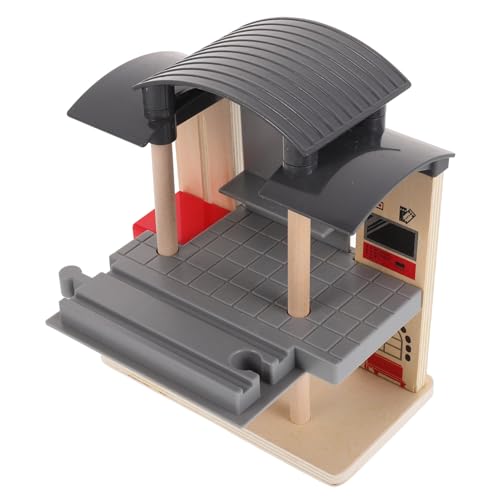 FRCOLOR Holzeisenbahn Zugstation für Holz Schienenverbinder zum Verbessern der Feinmotorik Fördert Hand Augen koordination Kreatives Bauen Geeignet für Kleinkinder und Kindergarten FRCOLOR Holzeisenbahn Zugstation für Holz Schienenverbinder zum Verbessern der Feinmotorik Fördert Hand Augen koordination Kreatives Bauen Geeignet für Kleinkinder und Kindergarten von FRCOLOR