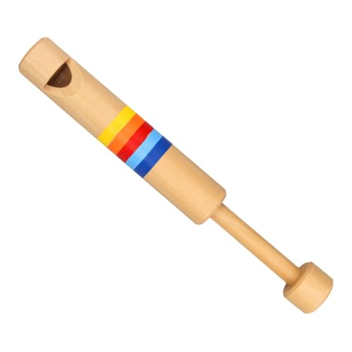 FRCOLOR Holzflöte Holzpfeife Musikinstrument Lernspielzeug Kreatives Musikspielzeug Buntes Pädagogisches Flötenspielzeug für Kleinkinder von FRCOLOR