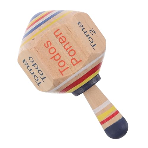 FRCOLOR Holzkreisel für Nahtloses Drehen aus Holz Handliches Glattes Holzspielzeug für Mädchen Jungen Party Fiesta von FRCOLOR