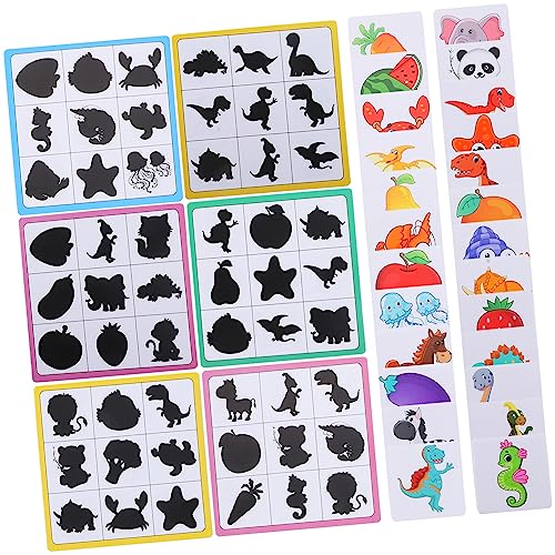 FRCOLOR Holzpuzzle Lernspielzeug mit Schatten Zuordnung Pädagogisches Früherziehungsspiel für Vorschulkinder Sichere Glatte Kanten Fördert Vorstellungskraft und Hand Auge Koordination FRCOLOR Holzpuzzle Lernspielzeug mit Schatten Zuordnung Pädagogisches Früherziehungsspiel für Vorschulkinder Sichere Glatte Kanten Fördert Vorstellungskraft und Hand Auge Koordination von FRCOLOR