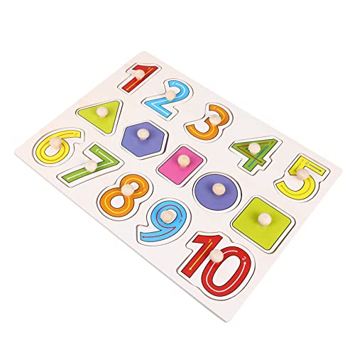 FRCOLOR Holzpuzzle aus Holz mit Zahlen Pädagogisches Kinderspielzeug und Beobachtungsfähigkeiten Großes Lernspielzeug für Kleinkinder und Vorschulkinder FRCOLOR Holzpuzzle aus Holz mit Zahlen Pädagogisches Kinderspielzeug und Beobachtungsfähigkeiten Großes Lernspielzeug für Kleinkinder und Vorschulkinder von FRCOLOR