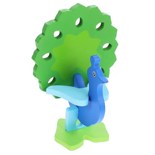 FRCOLOR Holzpuzzle für Kleinkinder Tierform Montessori Lernspielzeug aus Holz mit Buntem Cartoon Design Pädagogisches Steckspiel Hand Auge Koordination und Kognitiven Fähigkeiten von FRCOLOR