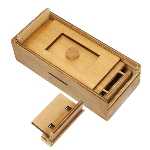FRCOLOR Holzpuzzlebox mit Verstecktem Fach Kreatives für für Geburtstage und Feiertage Fördert Kognitive Fähigkeiten und Problemlösungskompetenz FRCOLOR Holzpuzzlebox mit Verstecktem Fach Kreatives für für Geburtstage und Feiertage Fördert Kognitive Fähigkeiten und Problemlösungskompetenz von FRCOLOR