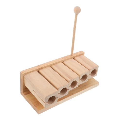 FRCOLOR Holzschlaginstrument Pentatonisch mit Schlägel Kindgerechtes Holz-Percussion-Instrument Leicht Ergonomisch für Früherziehung Musikspielzeug für Zuhause Schule Kita von FRCOLOR