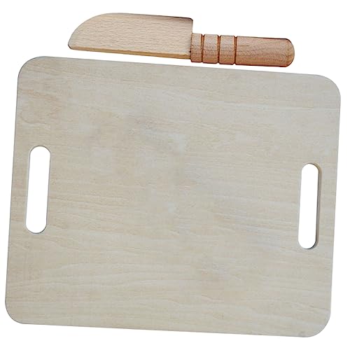 FRCOLOR Holzspielzeug Küchenmesser für Sicheres DIY Schneidebrett Handliche Realistische Miniatur Fördert Feinmotorik und Kreatives Rollenspiel von FRCOLOR