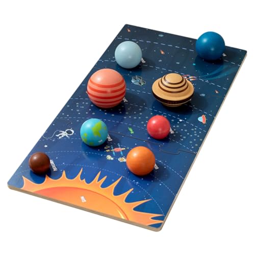 FRCOLOR Holzspielzeug Planetenspiel mit Planeten für Montessori Motorikspielzeug Ab Jahren Interaktives Sonnensystem Puzzle Kognition und Logischem Denken FRCOLOR Holzspielzeug Planetenspiel mit Planeten für Montessori Motorikspielzeug Ab Jahren Interaktives Sonnensystem Puzzle Kognition und Logischem Denken von FRCOLOR