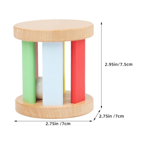 FRCOLOR Holzspielzeug Rassel für Kleinkinder Pädagogisches Instrument Handliches und Leichtes Greiffähigkeit von Junge Mädchen für Frühkindliche Entwicklung FRCOLOR Holzspielzeug Rassel für Kleinkinder Pädagogisches Instrument Handliches und Leichtes Greiffähigkeit von Junge Mädchen für Frühkindliche Entwicklung von FRCOLOR