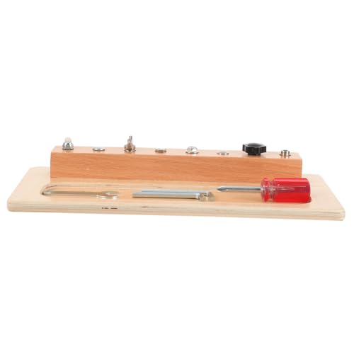 FRCOLOR Holzspielzeug Schraubendreher Lernspielzeug Motorikspielzeug Sicher Leicht Handlich Für Jungen Mädchen Hand Auge Koordination von FRCOLOR