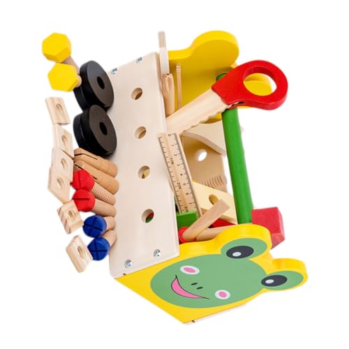 FRCOLOR Holzspielzeug Werkzeugkasten Cartoon Multifunktional Pädagogisch Ab Jahren Robustes Holz Sichere Wasserbasierte Farbe Fördert Soziale Fähigkeiten und Geistige Entwicklung für FRCOLOR Holzspielzeug Werkzeugkasten Cartoon Multifunktional Pädagogisch Ab Jahren Robustes Holz Sichere Wasserbasierte Farbe Fördert Soziale Fähigkeiten und Geistige Entwicklung für von FRCOLOR