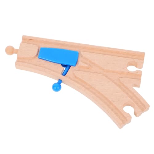 FRCOLOR Holzspielzeug Zug Gleise Flexibles mit Wechselgleis für Kreative Spielszene Fördert die Fantasie und Motorischen Fähigkeiten von Kindern FRCOLOR Holzspielzeug Zug Gleise Flexibles mit Wechselgleis für Kreative Spielszene Fördert die Fantasie und Motorischen Fähigkeiten von Kindern von FRCOLOR