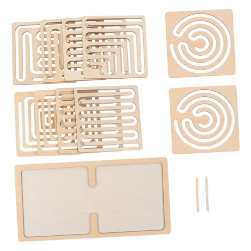 FRCOLOR Holzspielzeug zur Gehirnentwicklung für Vorschulkinder Fördert Feinmotorik Ganzheitliches Gehirntraining Montessori Lernspielzeug für Kreative und Logische Denkfähigkeit von FRCOLOR