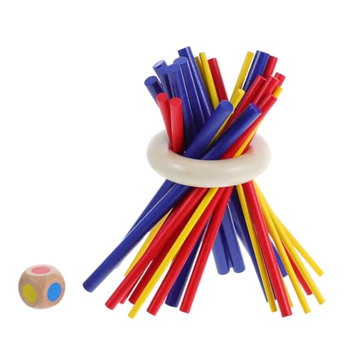 FRCOLOR Holzstäbe Balancierspiel Bunte Holzstäbe für Familien Koordination Geduld Indoor Outdoor Party Reise von FRCOLOR