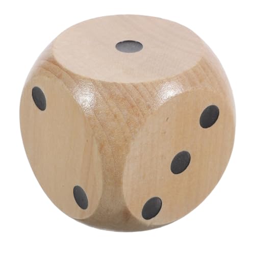 FRCOLOR Holzwürfel Spielwürfel Holzspielzeug mit Abgerundeten Ecken Vielseitiger Würfel für Partyspiele Lernspiele Gewinnspiele und Dekoration Leicht Tragbar für Zuhause Bar Ktv und von FRCOLOR