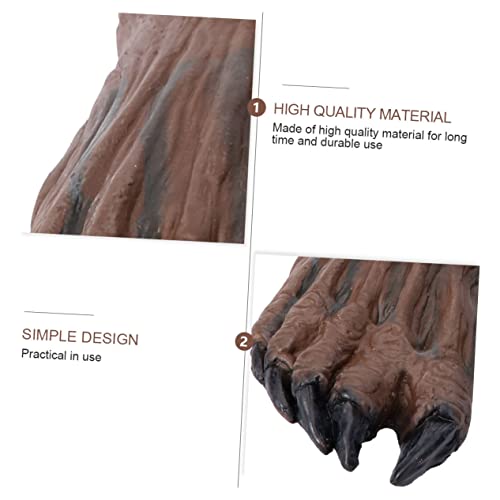 FRCOLOR Horror Fußüberzug Wolfskralle Halloween Kostüm Zubehör für Karneval Werwolf Party Dekoration Langlebig und Gruselig FRCOLOR Horror Fußüberzug Wolfskralle Halloween Kostüm Zubehör für Karneval Werwolf Party Dekoration Langlebig und Gruselig von FRCOLOR